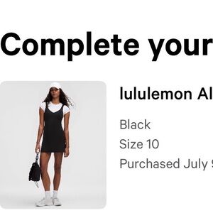 lululemon athletica Black Align Dress